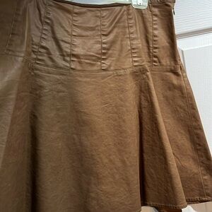Ralph Lauren leather look skirt.